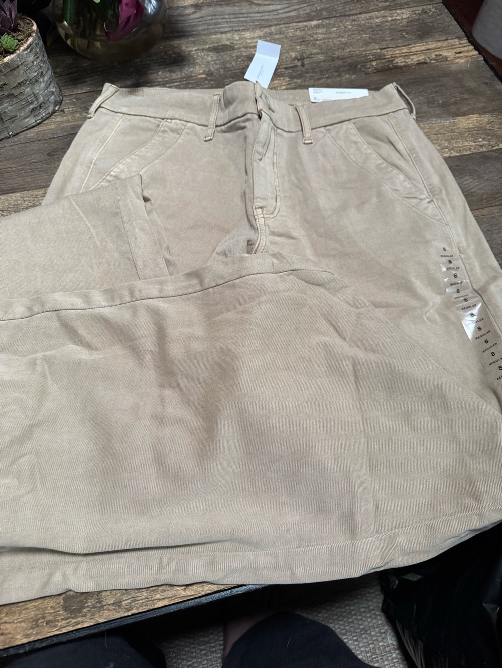 American Eagle Outfitters Women's Khaki/Tan Casual Skirted Pants